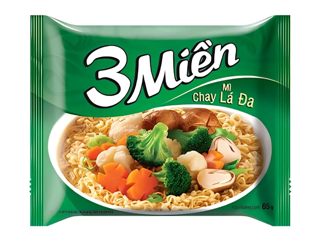 [FODMI015] Mì chay 3 Miền lá đa 56g -Niti