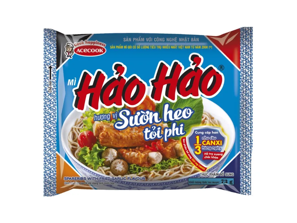 [FODMI004] S-Mì Hảo Hảo vị sườn heo tỏi phi gói 73g