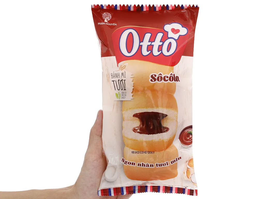 Bánh mì Otto tươi kem Socola 90g