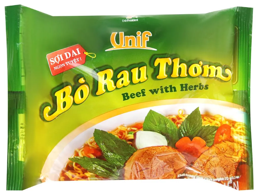 [FODMI023] Mì Unif Bò rau thơm -Niti