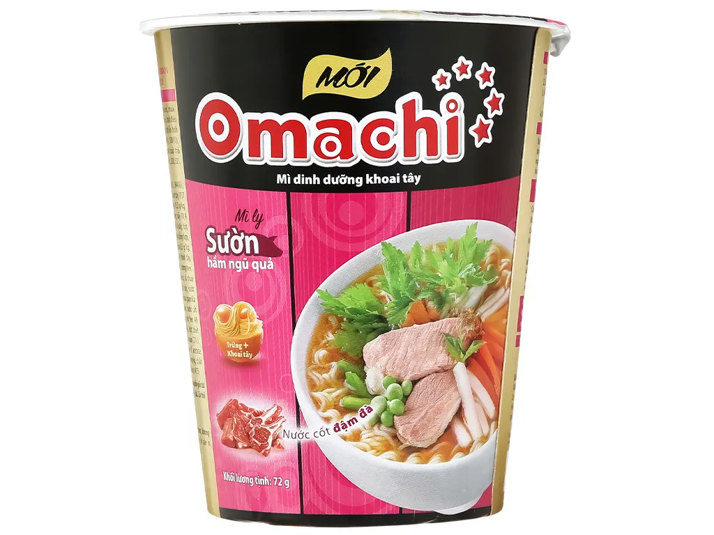 S-Mì Omachi sườn hầm ngũ quả 70g