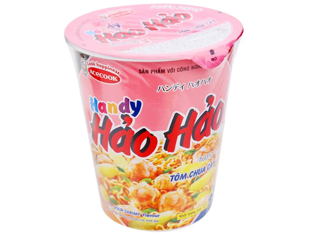 [FODMI006] Mì Ly Handy Hảo Hảo Tôm Chua Cay 67g