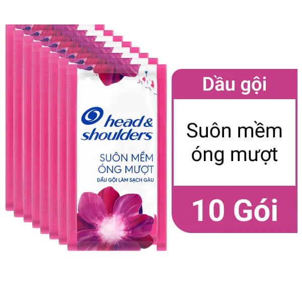 S-Dầu gội dây Head & Shoulders Suôn Mềm Óng Mượt 5.7ml 10g x80