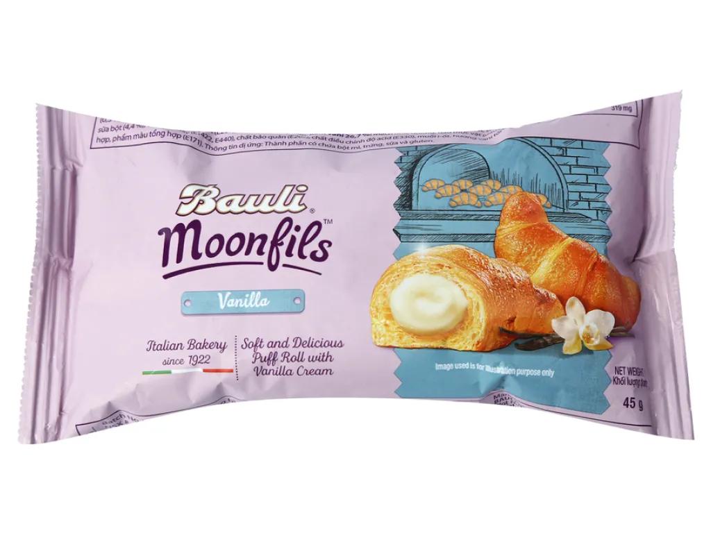 S-Bánh sừng bò Bauli vani 45g