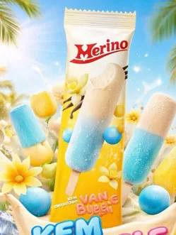 Kem Ốc MERINO hương vani bubble gum 35g